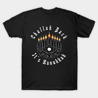 Gothic Happy Hanukkah with David's Star T-Shirt